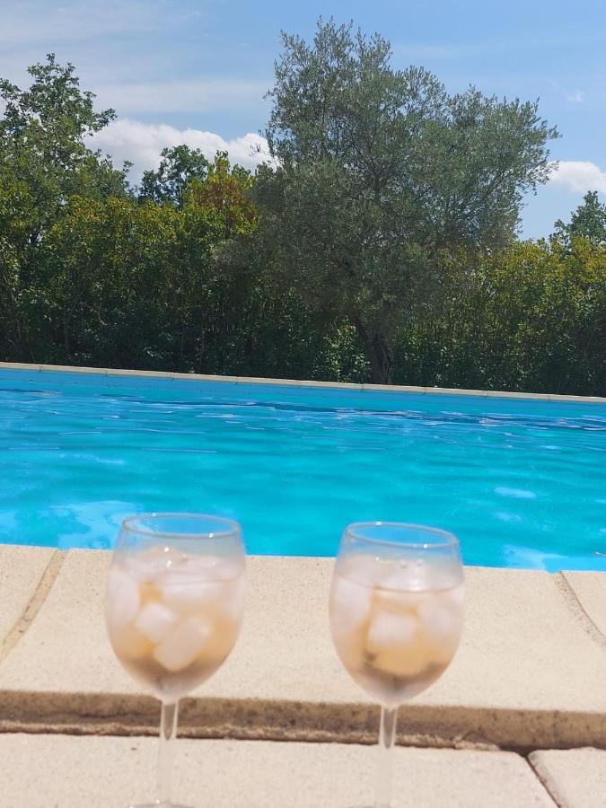Logement D'Exception Pres Du Colorado Provencal Dans Une Residence Au Calme Avec Piscine Offrant Une Vue Imprenable Sur Le Luberon Depuis Sa Terrasse Viens 外观 照片